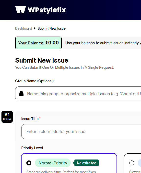 Dashboard View 1